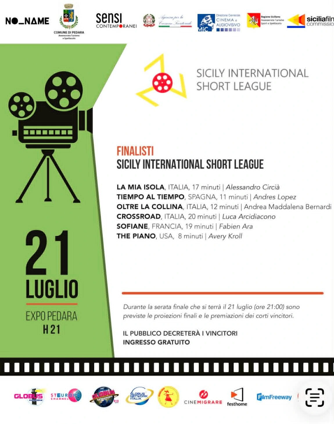 Finalisti Sicily International Short League 2026